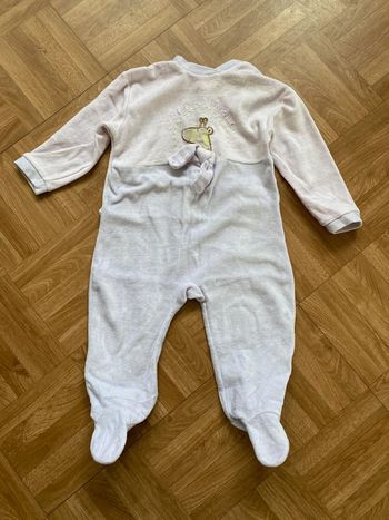 Pyjama une pièce mauve taille 12 mois vintage