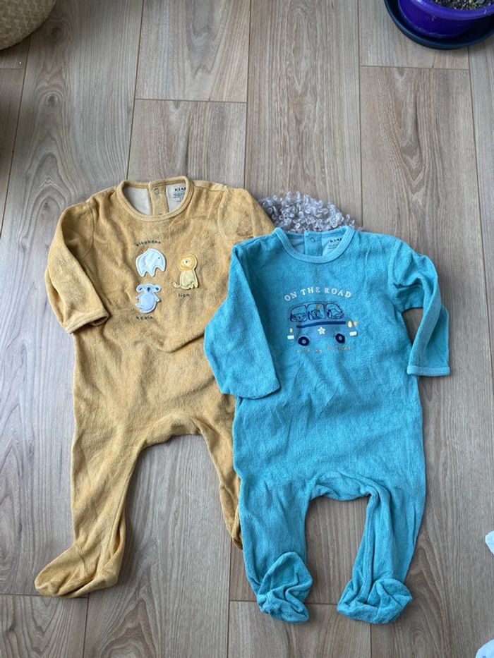 Lot de 2 pyjamas velours 12 mois