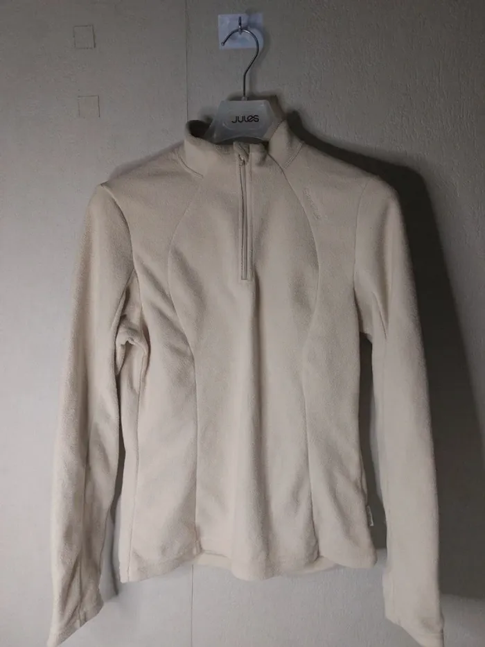 Veste douce crème ( oxylane)