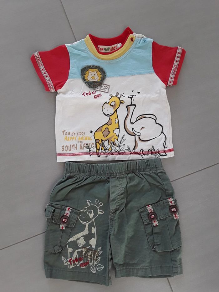 Ensemble tee-shirt + short 12 mois