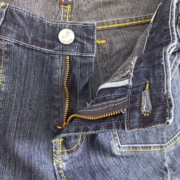 Jean femme bleu avec pattes d'éléphant N-Jean taille 36 - photo numéro 2