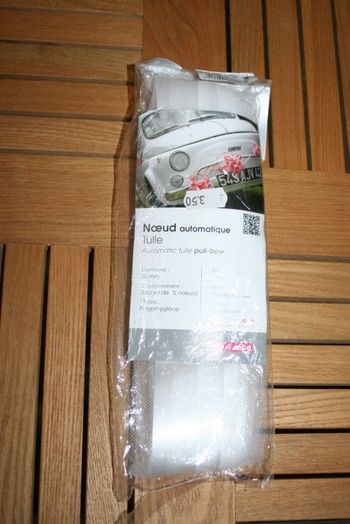 Sachet de 5 Noeuds automatiques tulle