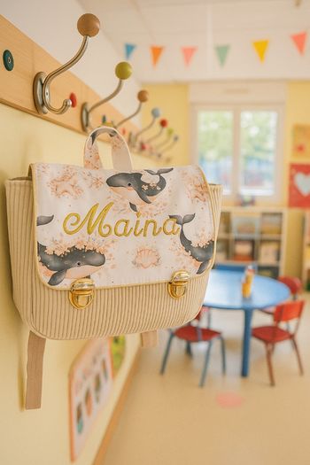 Cartable maternelle et couverture bebe