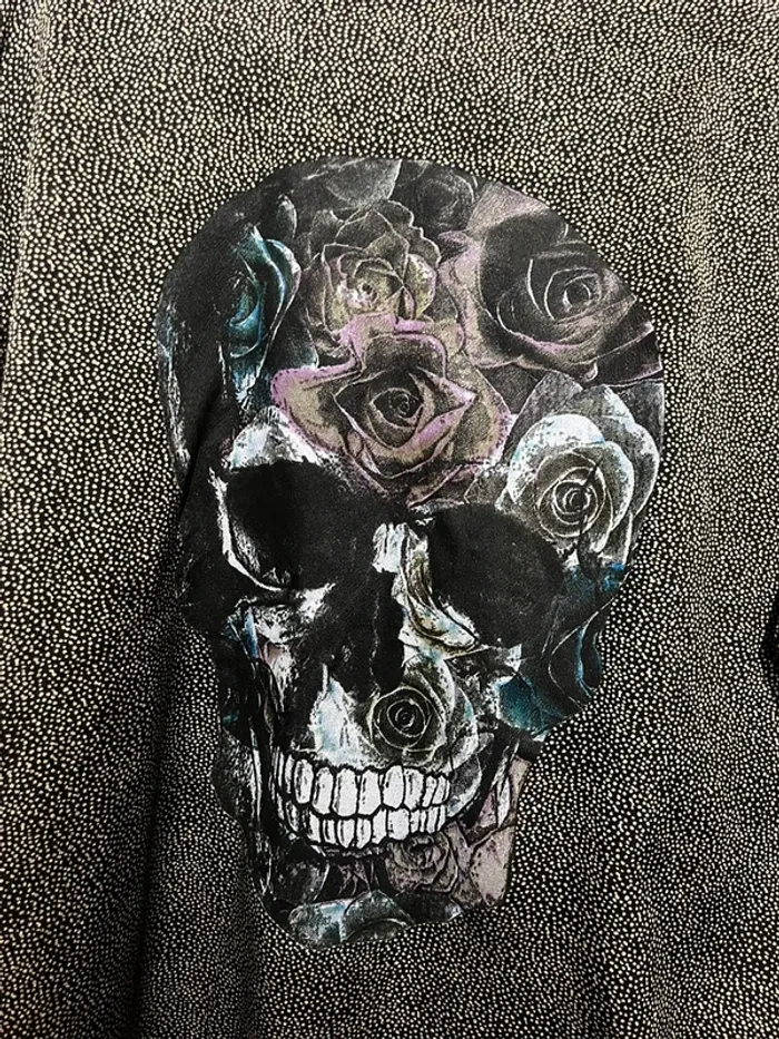 Chemise tête de mort à pois - photo numéro 5