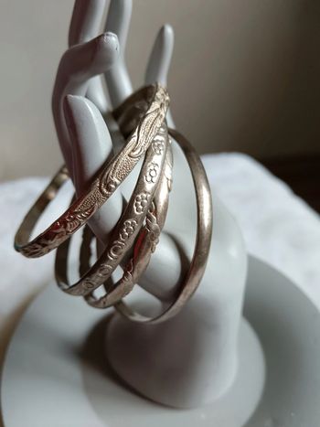 Bracelets jonc Taxco en argent x4