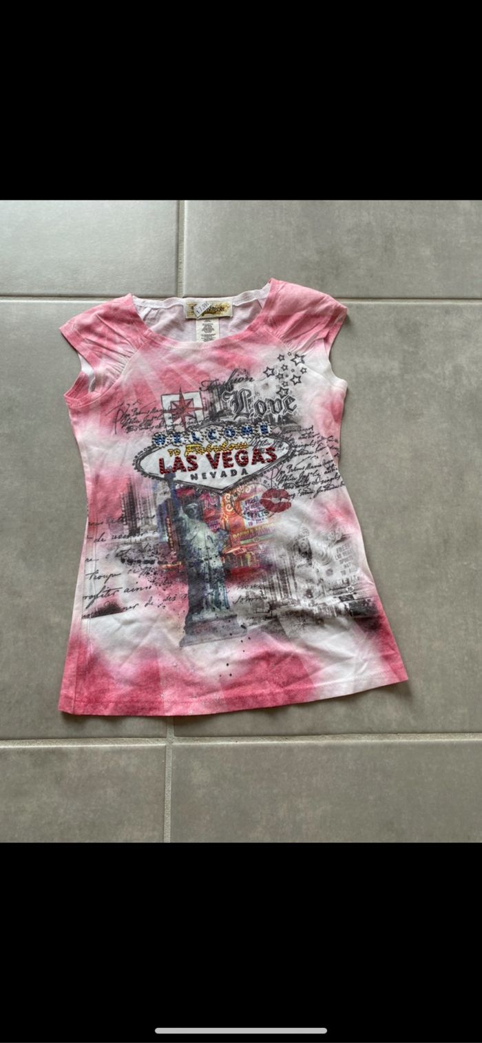 Tee shirt manches courtes Las Vegas Neuf 5 ans - photo numéro 2