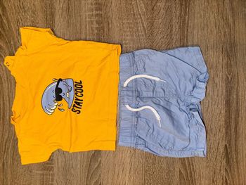 Ensemble tee shirt et short taille 68 Zeeman