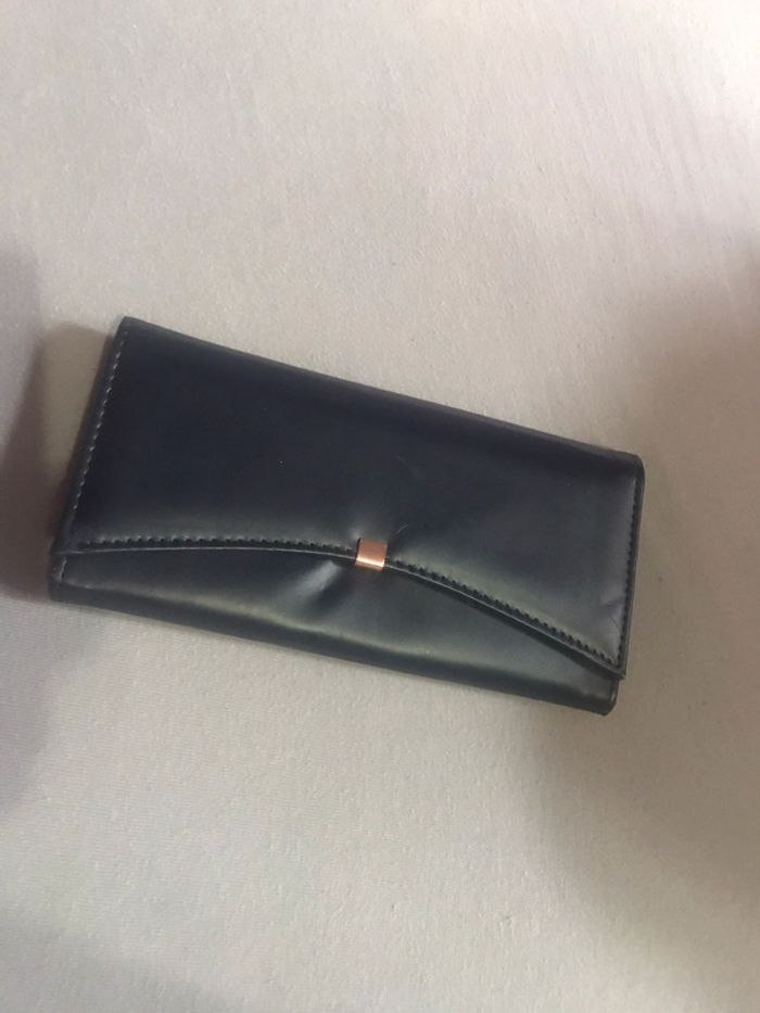 Porte feuilles bleu marine
