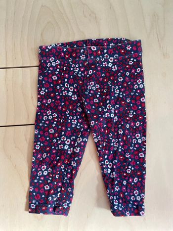 Legging à fleurs trois mois