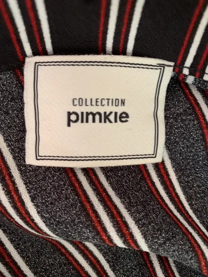 blazer rayé noir rouge blancPinkie taille 38 - photo numéro 9