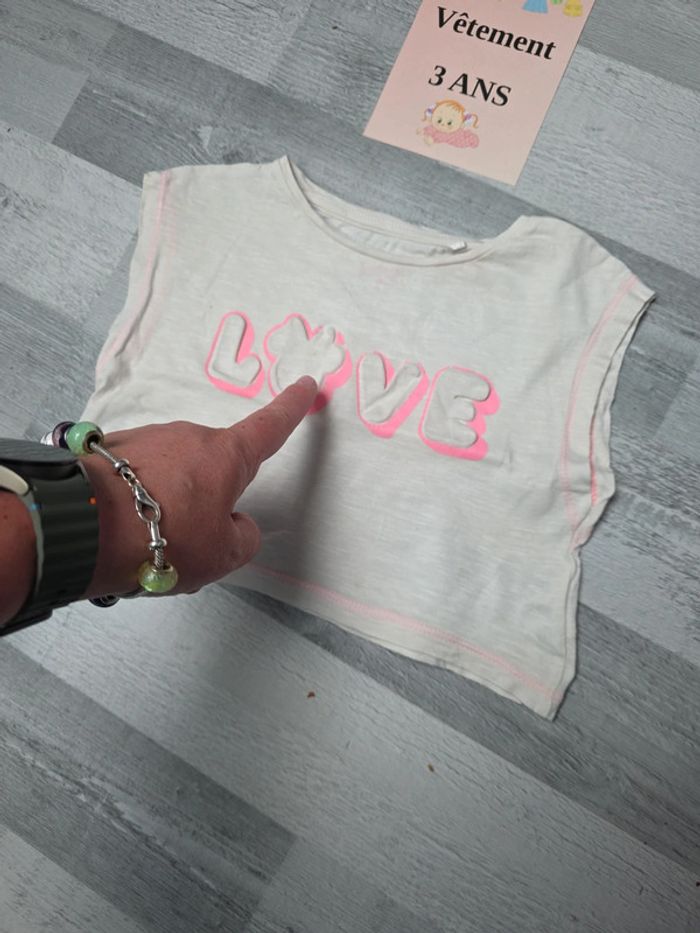 Tee shirt court fille 3 ans - photo numéro 9