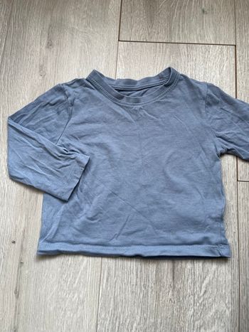 T-shirt à manches longues bleu  Primark 12 mois