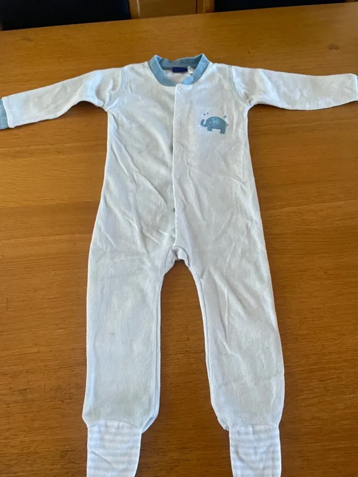Pyjama velours 12-18 mois fille