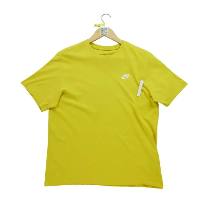Nike T-shirt manches courtes Homme Taille M Jaune #Qwe1407 - photo numéro 4