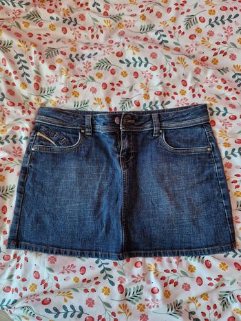 Jupe courte en jean