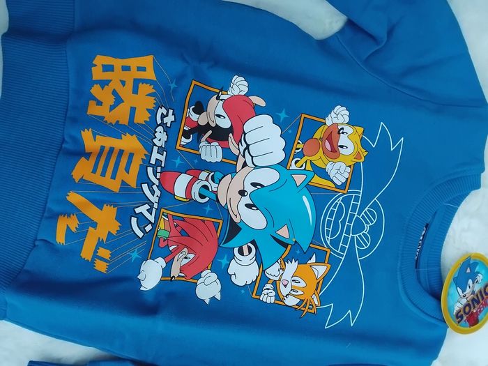 Sweat garçon Sonic, neuf avec étiquettes - photo numéro 2
