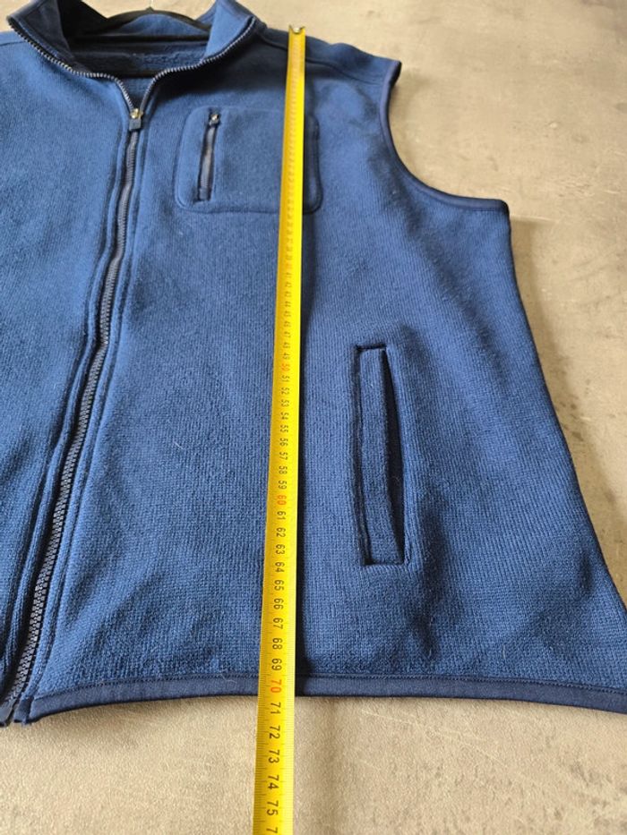 Gilet polaire sans manches Chaps bleu marine zippé avec poches taille XXL homme - photo numéro 9