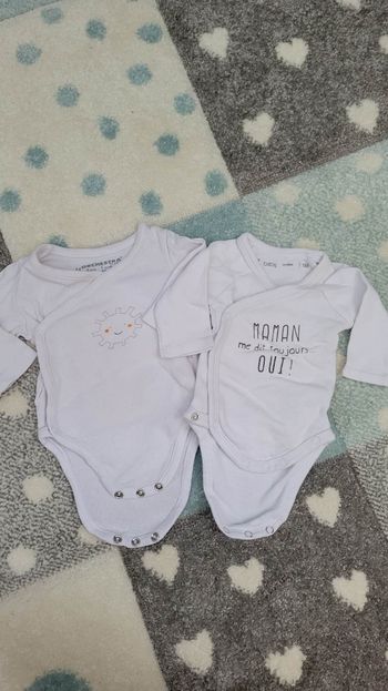 Lot de 2 bodie manche longue