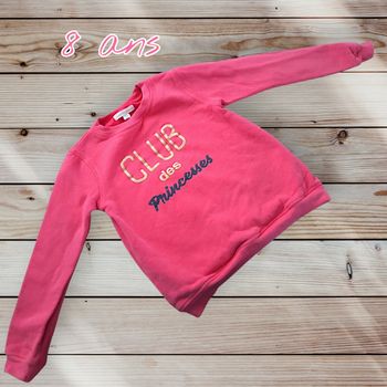 💗✨ Sweat rose Vertbaudet – 8 ans ✨💗