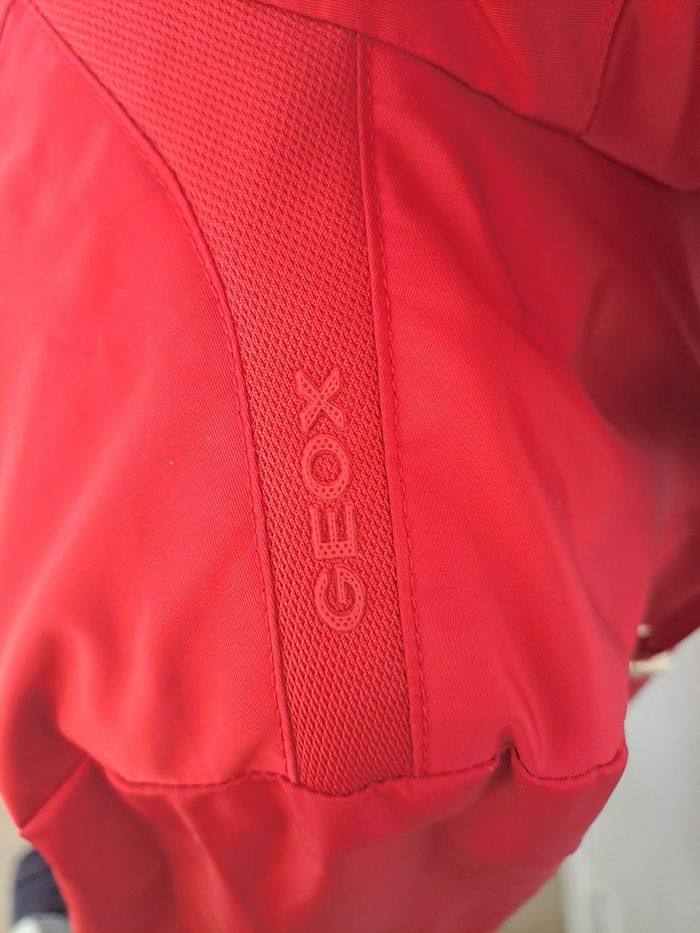 Veste imperméable rouge Geox Respira taille 40 - photo numéro 7