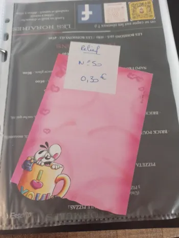 Feuille Diddl relief 50 0,30€