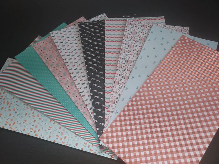 Feuilles scrapbooking thème noel