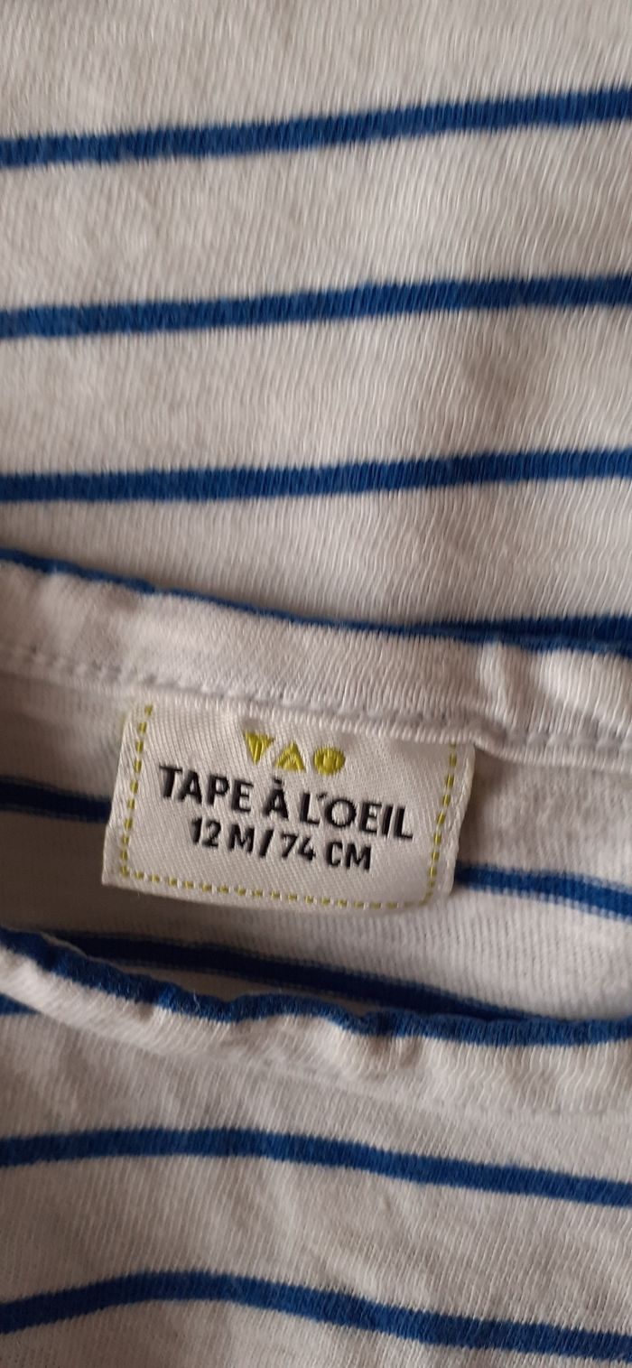 Tee-shirt MC bébé garçon 12 mois - photo numéro 3