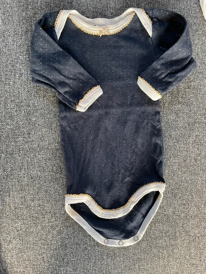 Ensemble 3 mois bleu et blanc - photo numéro 3