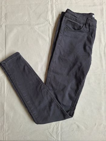 Jean skinny LH gris noir enfant fille 14 ans XS