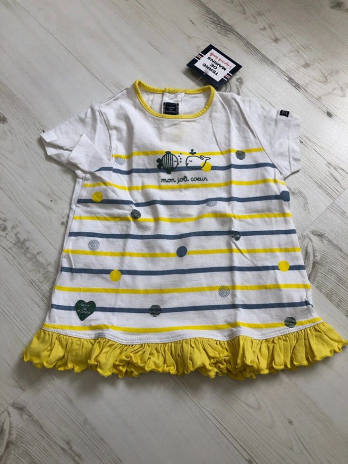 Tunique fille Terre de marins 18 mois neuve
