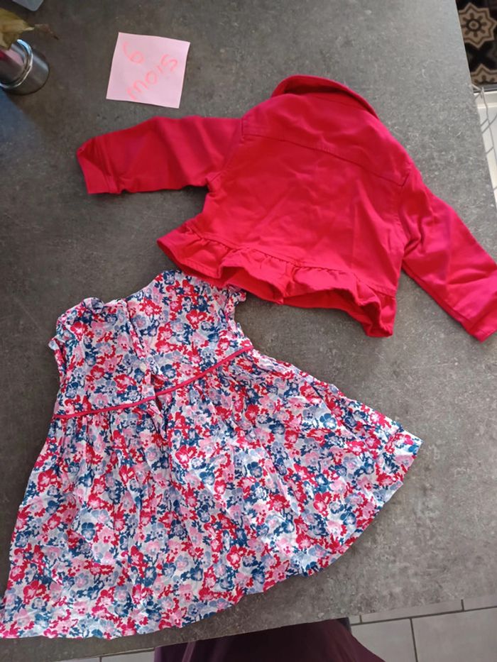 Ensemble robe/veste 6 mois - photo numéro 4