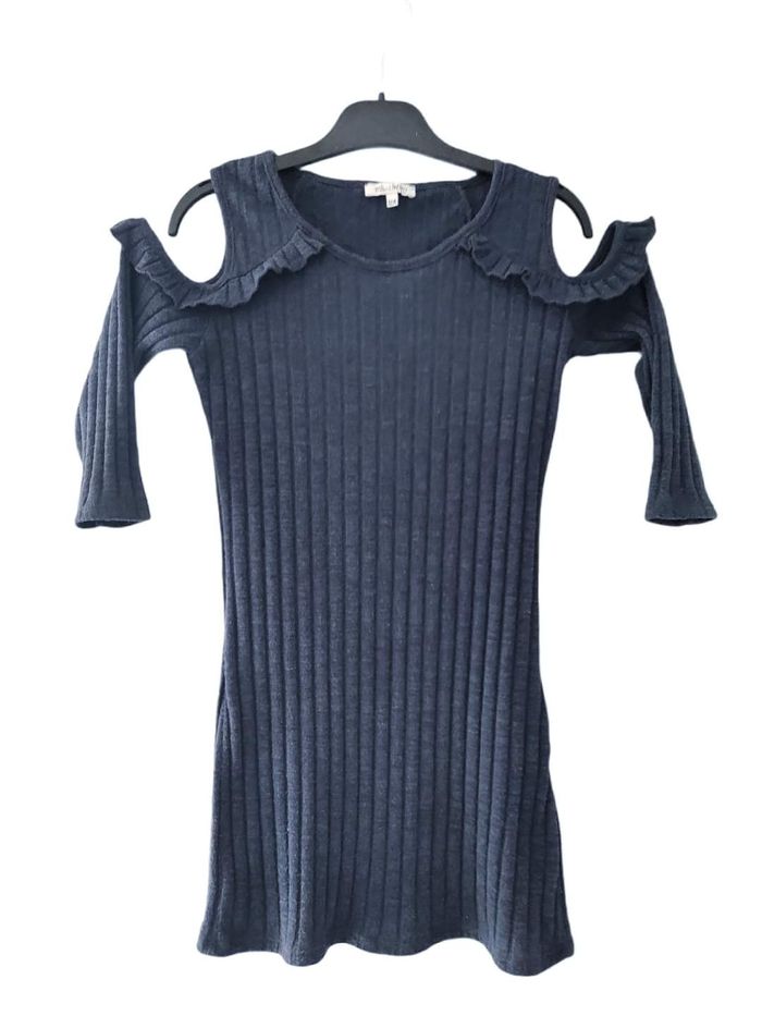 12 ans fille robe cotelee