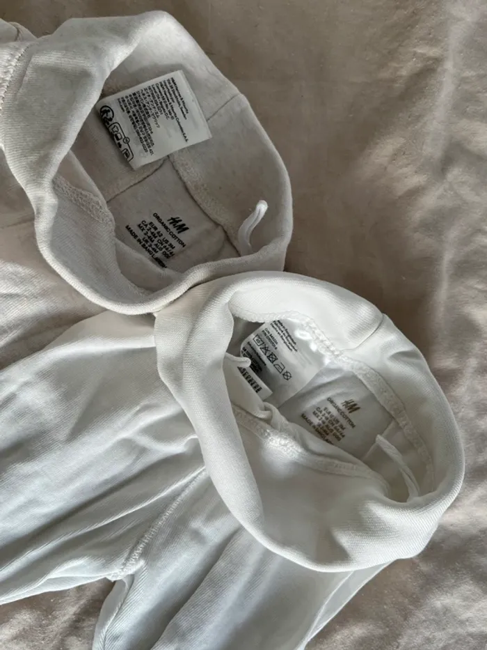 Lot de 2 leggings avec chaussettes intégrées - photo numéro 2