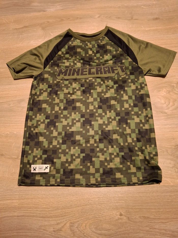 Magnifique t shirt kaki garçon 11 / 12 ans minecraft