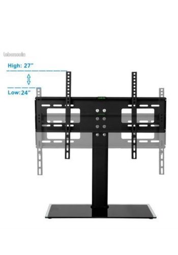 Pied TV Universel Support TV 32-55 Pouces LCD-LED-Plasma Hauteur Réglable - Charge Maximal 40kg Max