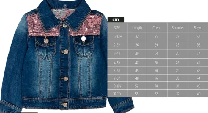 Veste en jeans bleu avec dessins au dos - photo numéro 6