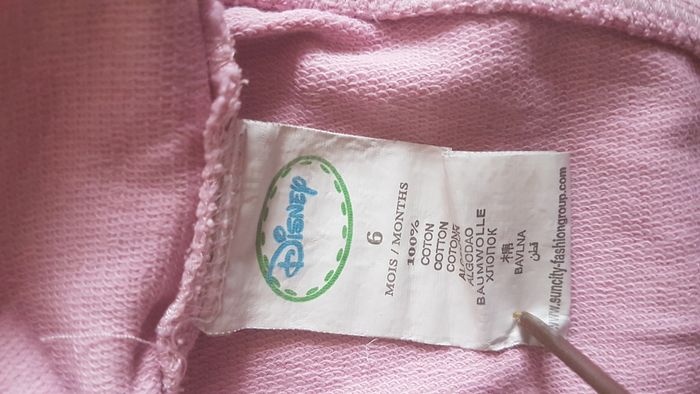 Gilet zippé Minnie fille 6 mois rose Disney - photo numéro 3