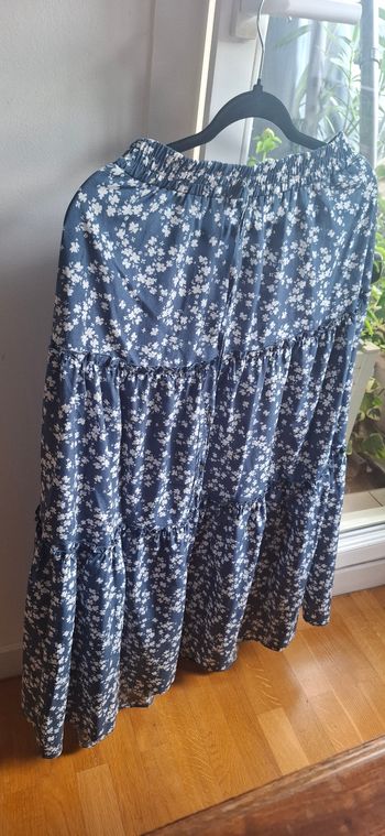 Je vends cette jupe de couleur bleu aux motifs floraux délicats. Une pièce féminine et légère, parfaite pour créer des looks printaniers ou estivaux avec élégance.
- Type de produit : Jupe
- Univers : Femme
- Couleur : Bleu
- Motifs : Floraux
- Caractéris