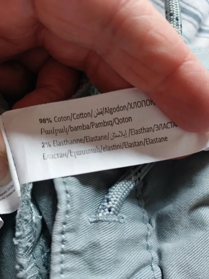 Pantalon slim taille élastique avec lien - photo numéro 5
