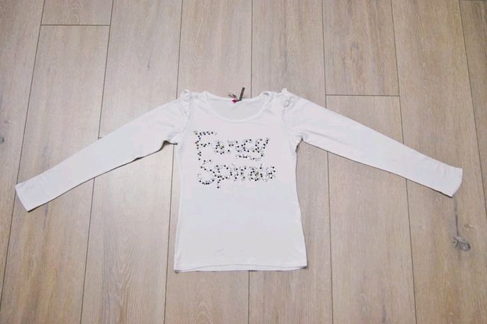 Maillot manche longue avec strass. 8 ans fille. Orchestra