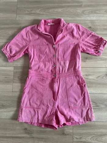 Combishort jeans rose - Easy clothe