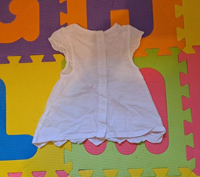 Robe courte manches courtes blanc, orchestra, taille 9 mois (71 cm) - photo numéro 2