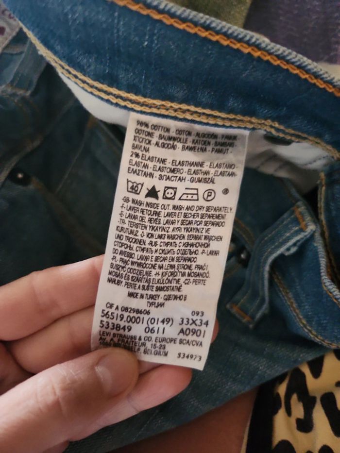 Jean Levi's Coupe droite Bleu clair Taille 42 - photo numéro 7