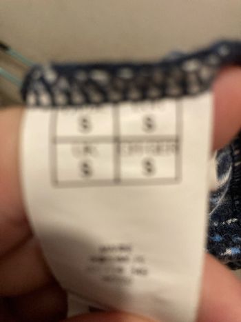 Top fille / femme Taille S – Bleu & blanc – Léger et confortable