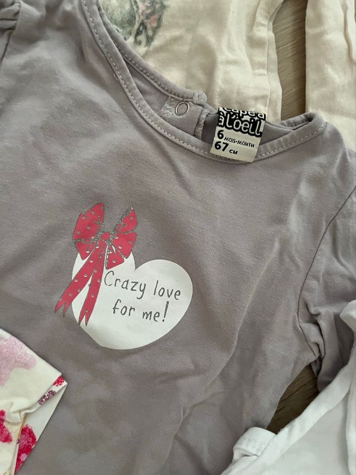 Lot 9 vêtements fille 3-6 mois - photo numéro 7