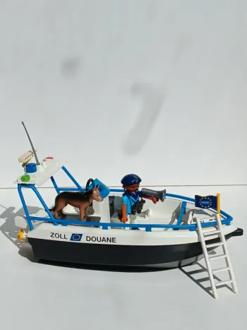 Lot figurines playmobil bateau zoll douane