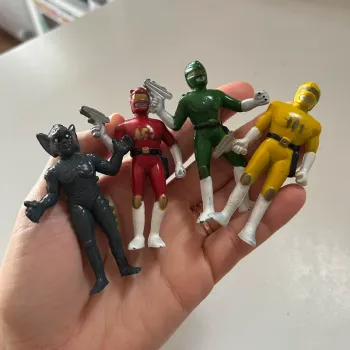 Lot figurines bootleg bioman power rangers vintage