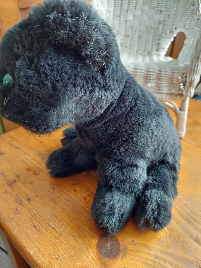 Peluche panthère noire assise Bettella vintage - photo numéro 4