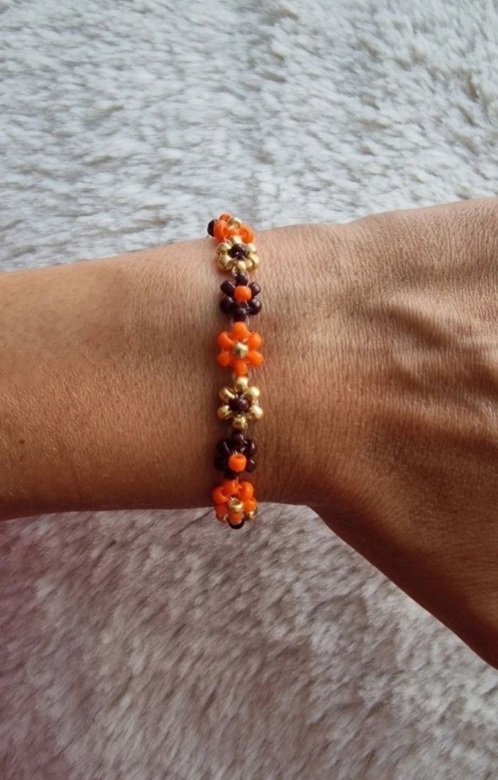 Bracelet fleurs thème automne