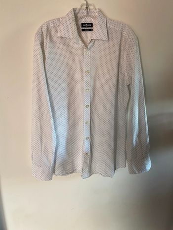 Chemise  cintrée café coton
